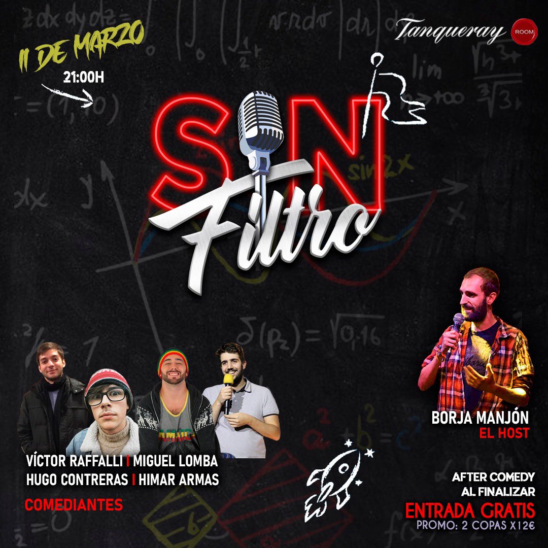 Nos vemos este miércoles con otra noche de comedia espectacular. Cuatro cómicos y un host diferente todas las semanas. ¿Malo? Malo no es 🕺🤗