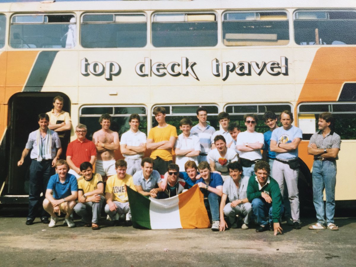 Double decker bus I ran to Euro 88!! We slept upstairs,Kitchen downstairs. Ireland ⁩1 England 0 ⁦<a href="/garrethmcdaid/">Garreth McDaid</a>⁩ ⁦<a href="/BoyleCelticFC/">Boyle Celtic FC</a>⁩ ⁦<a href="/sligorovers/">Sligo Rovers</a>⁩ ⁦<a href="/FAIreland/">FAIreland</a>⁩