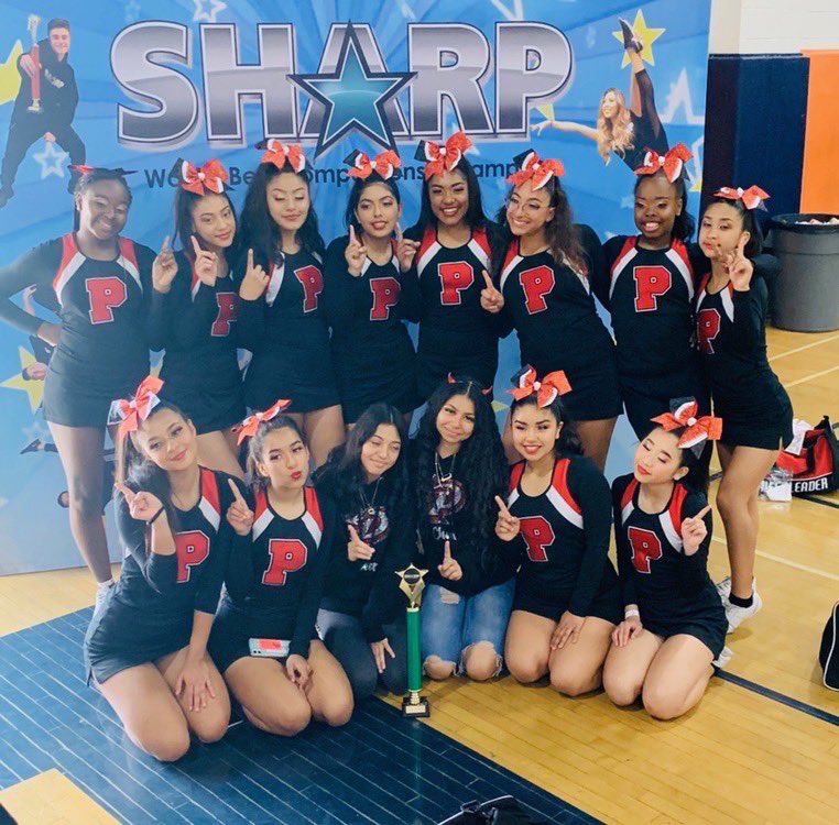 PomonaUnified's tweet photo. PHS JV Cheer is Victorious, winning first place at Sharp International @SharpINT Cheer Competition at Roosevelt High School in Corona. #proud2bepusd #CollegeBound #RedDevilCheer #AVID #BeFutureReady #sharpinternational @PomonaHighPUSD https://t.co/Xo4JQ6JNMX