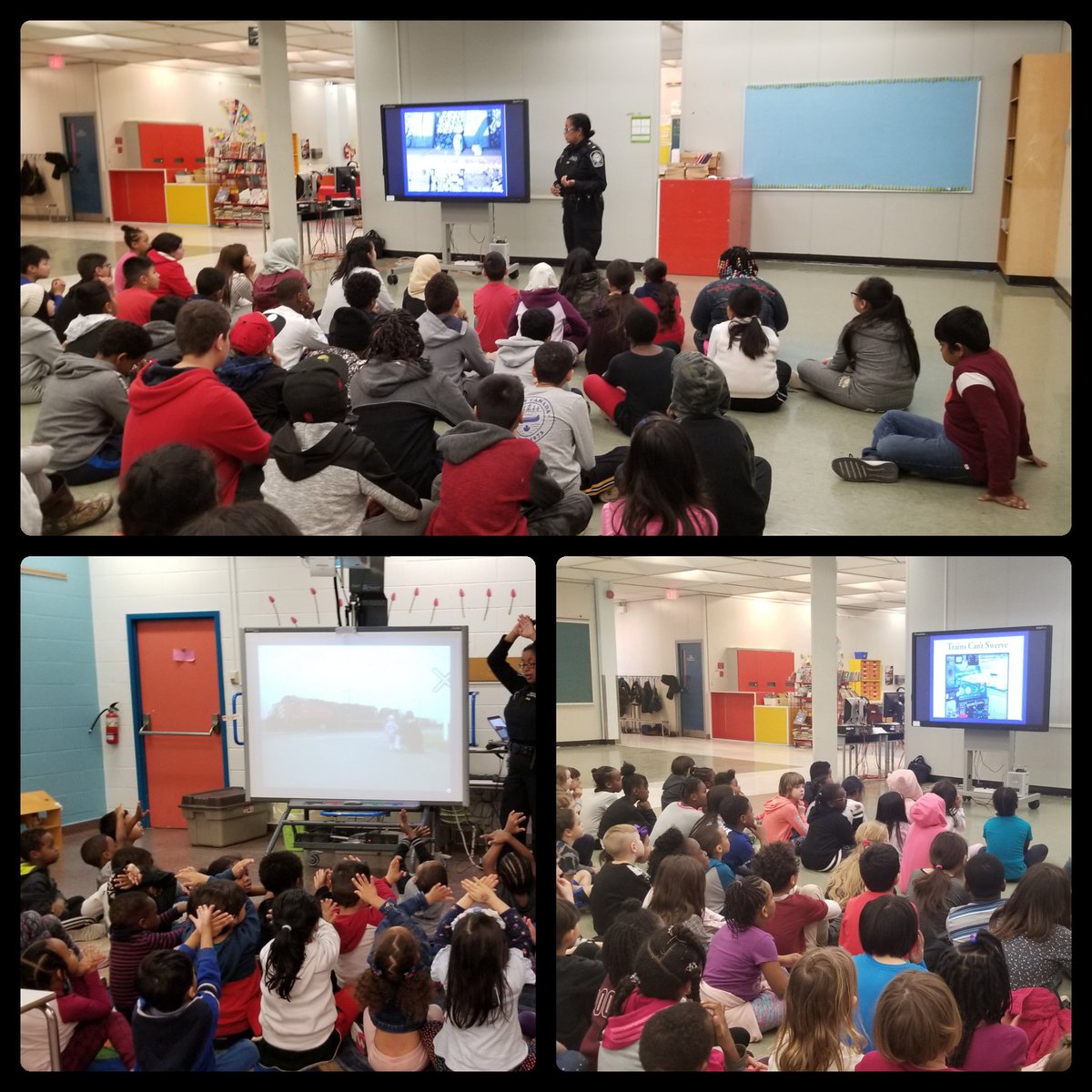 MrsClosner's tweet photo. Thank you @GOFraser66  for talking with us today about rail safety.  We enjoyed your presentations and learned a great deal. #railsafety #tdsb https://t.co/SeXEM0fMux