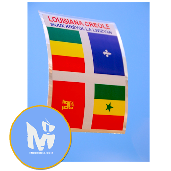 mocreole's tweet image. Tweet in the Louisiana Creole language #KreyolLalwizyan for a chance to win a #LouisianaCreole flag decal. Add @mocreole to your tweet. Winner to be announced Friday.