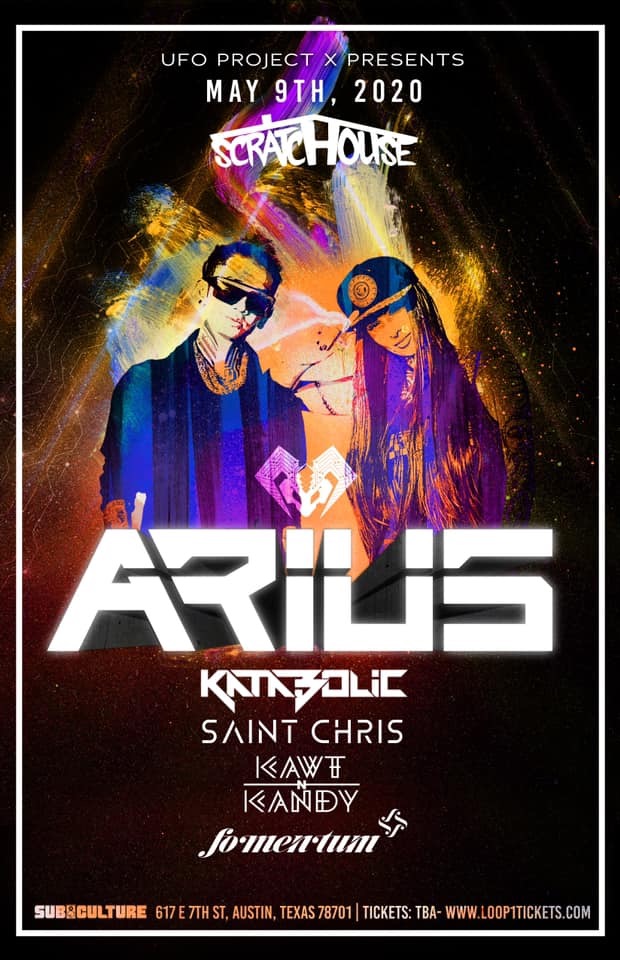 Just got added as support for <a href="/AriusOfficial/">💃🏼ARIUS🐑</a>  on May 9th!

Looking forward to opening it up with <a href="/kawtnkandy/">KawtnKandy</a>, <a href="/Saintchris/">Chris St. Cyr</a>, and <a href="/itsKataBolic/">Kevin Brown</a>. See you there!