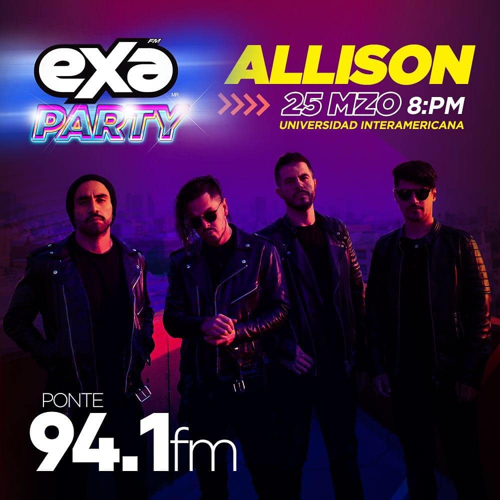 AngelloWolf's tweet photo. ATENCIÓN #Puebla, ya viene la nueva #ExaParty 2020.
Y se presentan: @PatyCantu; @dldmexico y @Allisonband.
Miércoles 25 de Marzo 2020, @LaInterMx. Consigue tus #Boletos con los amigos de @exafmpuebla941.
#LaPartyExacta.
#Concierto.
#PatyCantu.
#DLD.
#Allison. https://t.co/f74MwJWrlJ
