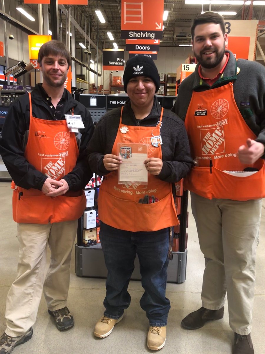 Thanks Jose for all you do to help around the store! @Kendellmann234 <a href="/JCClark_HD/">JC Clark</a> @KrystofSamsel <a href="/Abi_Gonzalez01/">Abby Gonzalez</a>