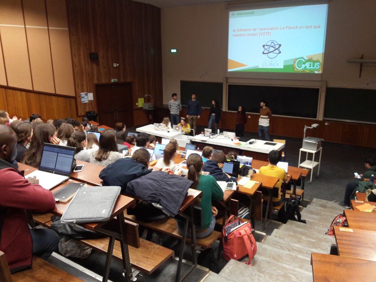 GAELIS_Lyon's tweet photo. Ce soir ce sont 2 nouvelles #associations qui adhèrent à #GAELIS 

Nous souhaitons la bienvenue à @BiosphereLyon  et au BDE La Planck dans notre beau réseau ! https://t.co/VA9L9qpzwn