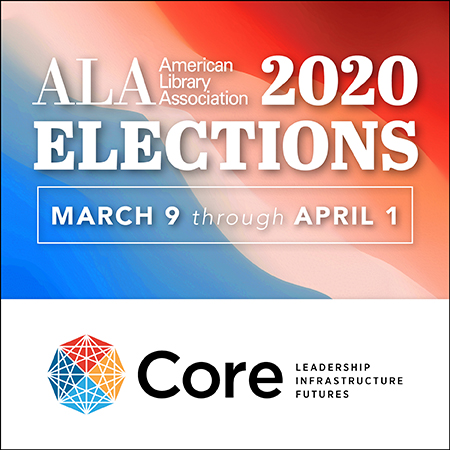 ALCTS's tweet image. Core election polls are now open—vote today: core.ala.org #TheCoreQuestion