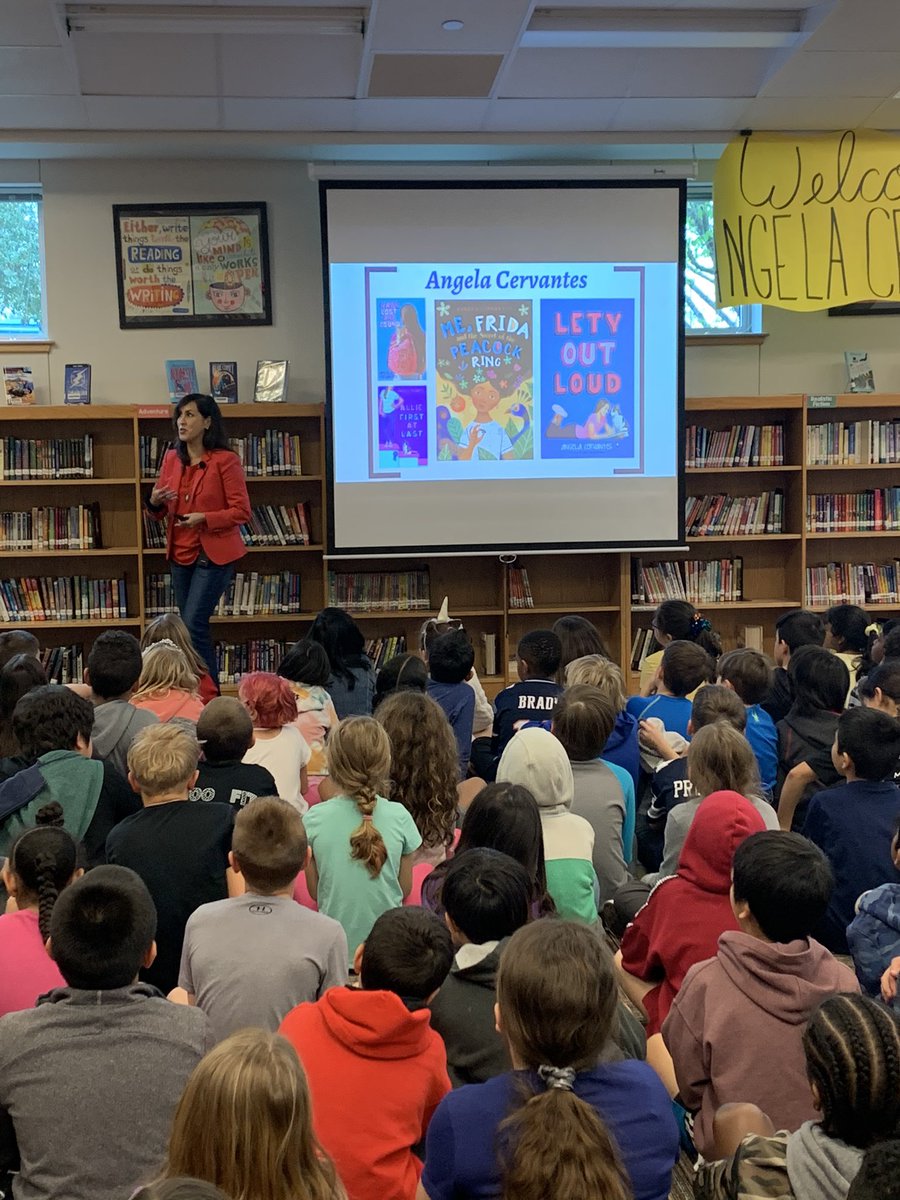 #bpecats  are so fortunate to enjoy a visit from <a href="/AngelaCervantes/">Angela C. is not here.</a> today! <a href="/LibrariesRRock/">RRISD Lib Services</a> #librariesRRock