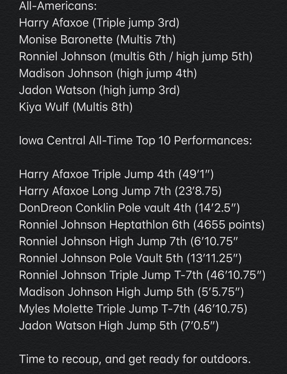 CoachHort_'s tweet photo. Too long to type for twitter, but grateful to be apart of this coaching staff with the ability to showcase what I can do. 7 all Americans and 10 All-Time Top-10 performances for These athletes. Time to regroup and get ready for outdoors! 
#TritonTrain #GoTritons #UpSquad https://t.co/w1P35Suekz