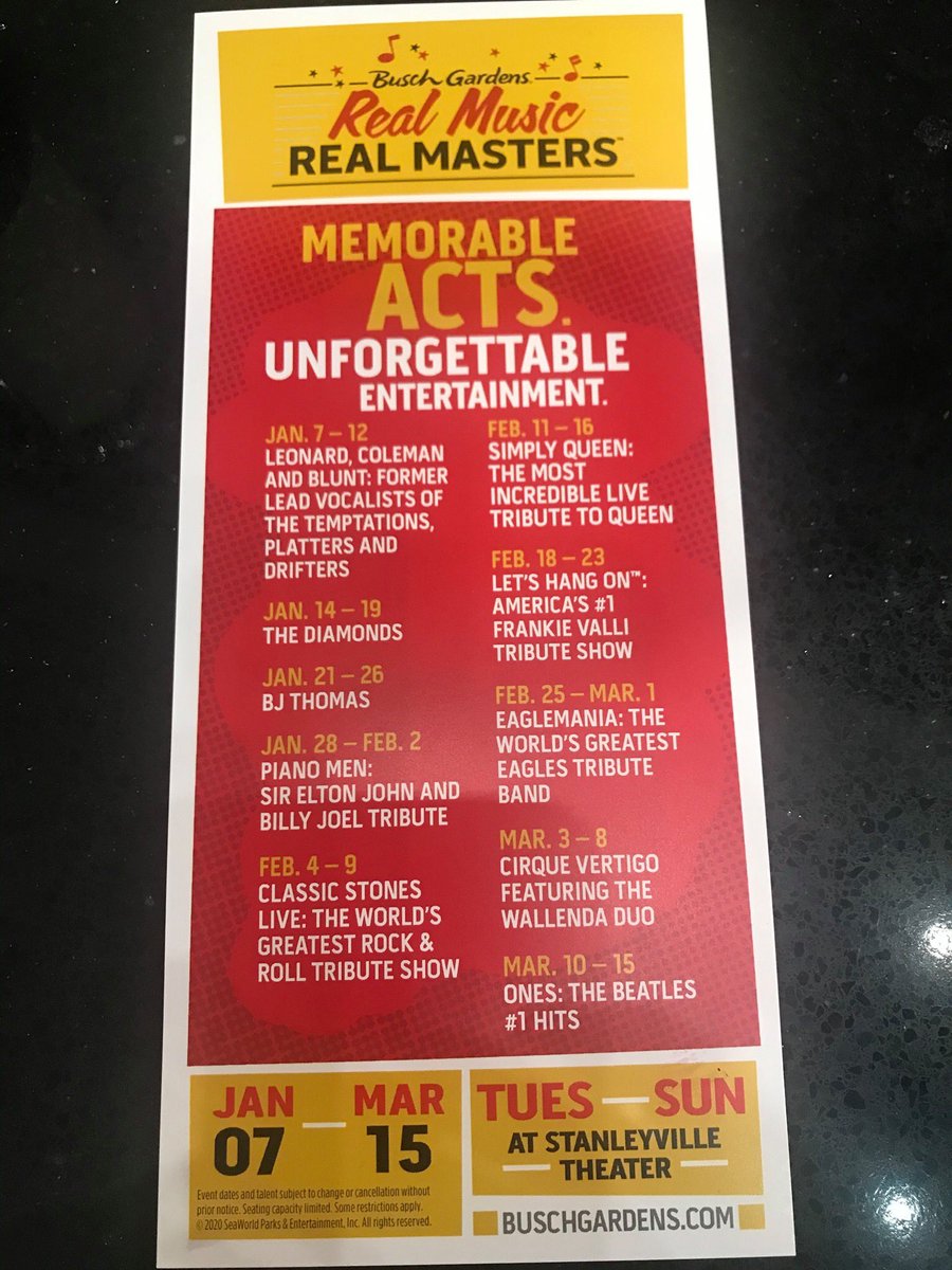 ONES_Show's tweet image. All you need is SUN.
ONES Performing live Busch Gardens Florida March 10-15th 2020.  @BuschGardens #beatles #Florida  
onesshow.com