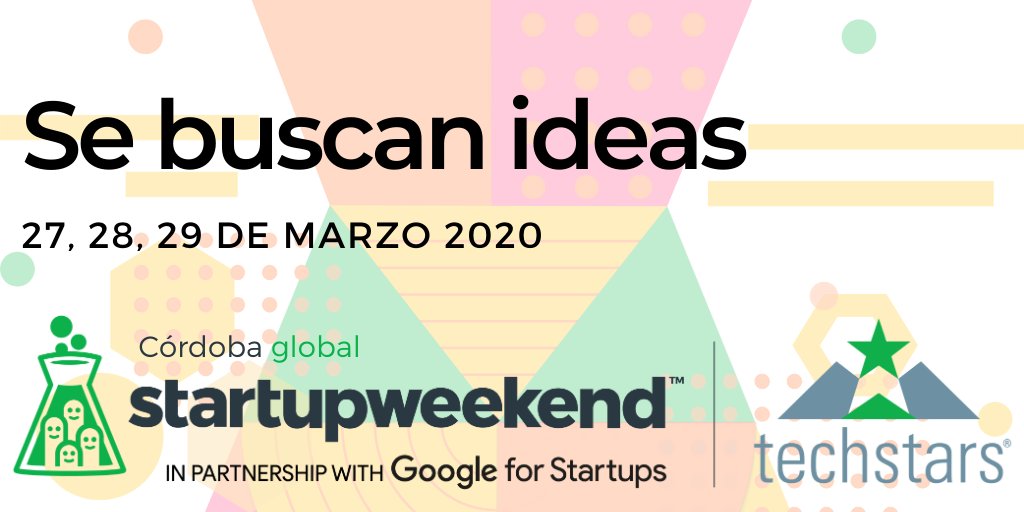 swcordobaodb's tweet photo. Se buscan personas que quieran pasar un fin de semana desarrollando una idea.
Más info en: https://t.co/msZKEMPyjD
#emprendimiento #startup #SWODB2020 https://t.co/5cBrRuhJgq