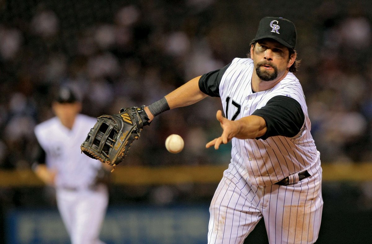 643Baseball_'s tweet photo. Rockies legend Todd Helton slashed a career .317 with 369 HRs and 592 2Bs. His number 17 was retired in Colorado in 2014. 17 days until Opening Day!! #MLB https://t.co/jbGCXxSmu9
