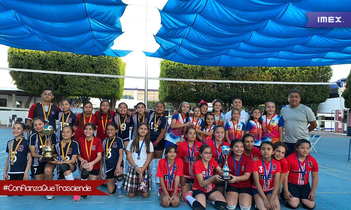 imexpuebla's tweet photo. #ComunidadImex con orgullo compartimos el logro obtenido por el equipo de voleibol de primaria superior de #IMEX_ES el pasado 3 de marzo, al coronarse campeón del Torneo Mintonette, del cual el plantel fue sede de las finales. ¡Felicidades campeonas! #DeportesImex #OrgulloImex 🏐 https://t.co/xVvn4EI2jc