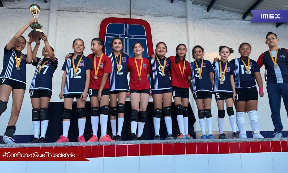 imexpuebla's tweet photo. #ComunidadImex con orgullo compartimos el logro obtenido por el equipo de voleibol de primaria superior de #IMEX_ES el pasado 3 de marzo, al coronarse campeón del Torneo Mintonette, del cual el plantel fue sede de las finales. ¡Felicidades campeonas! #DeportesImex #OrgulloImex 🏐 https://t.co/xVvn4EI2jc
