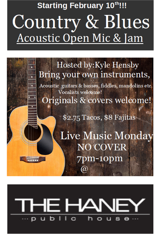 HaneyPub's tweet photo. Country &amp; Blues Live Music Monday is TONIGHT! Join us from 7-10pm #blues #livemusic https://t.co/dAZ8TKe8Vm