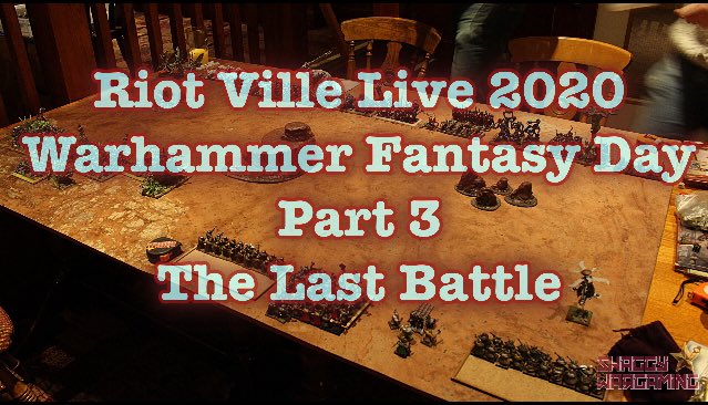 shaggywargaming's tweet photo. On the blog is the final big battle at Riot Ville Live 2020
Order vs Chaos
Who will win? Find out in the link below.
https://t.co/1r9IVdONIt
#chaos #batrap #Warmongers #warhammer #oldhammer #warhammerfantasy #gamesworkshop #tabletopgaming #dice #dwarfs #nurgle #lizardmen https://t.co/pSHA2ALuRL