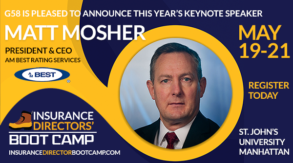TeamAPCIA's tweet photo. Matthew Mosher, President and CEO of @AMBestRatings will be our Keynote Speaker at the Insurance Directors' Boot Camp May 19-21 in New York City. Register to join us at: https://t.co/83cpEcWM7T
#propertycasualty #insurancedirectors https://t.co/qtp7PCLQCy