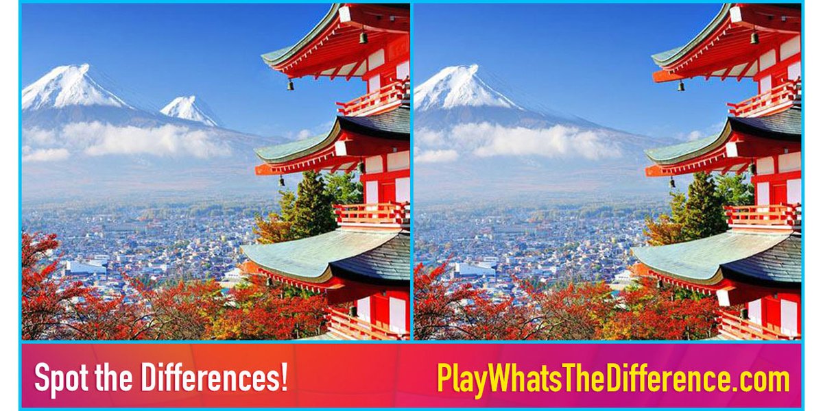 Take a minute to get away with this level of What’s the Difference?! How many differences can you spot? Bonus points if you can name the mountain! 🗻WhatsTheDifferenceApp.com