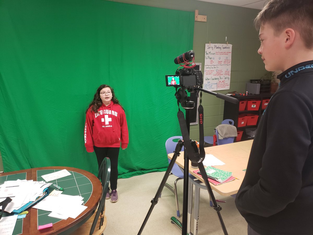 BeardedTeacher_'s tweet image. My 6th grade students @jtsdnixa are filming their group video book reviews on WWII Historical Fiction books. They are editing their videos using @WeVideo and I am really excited to see their finished projects! #education #edtech #videoproject #nixaschools