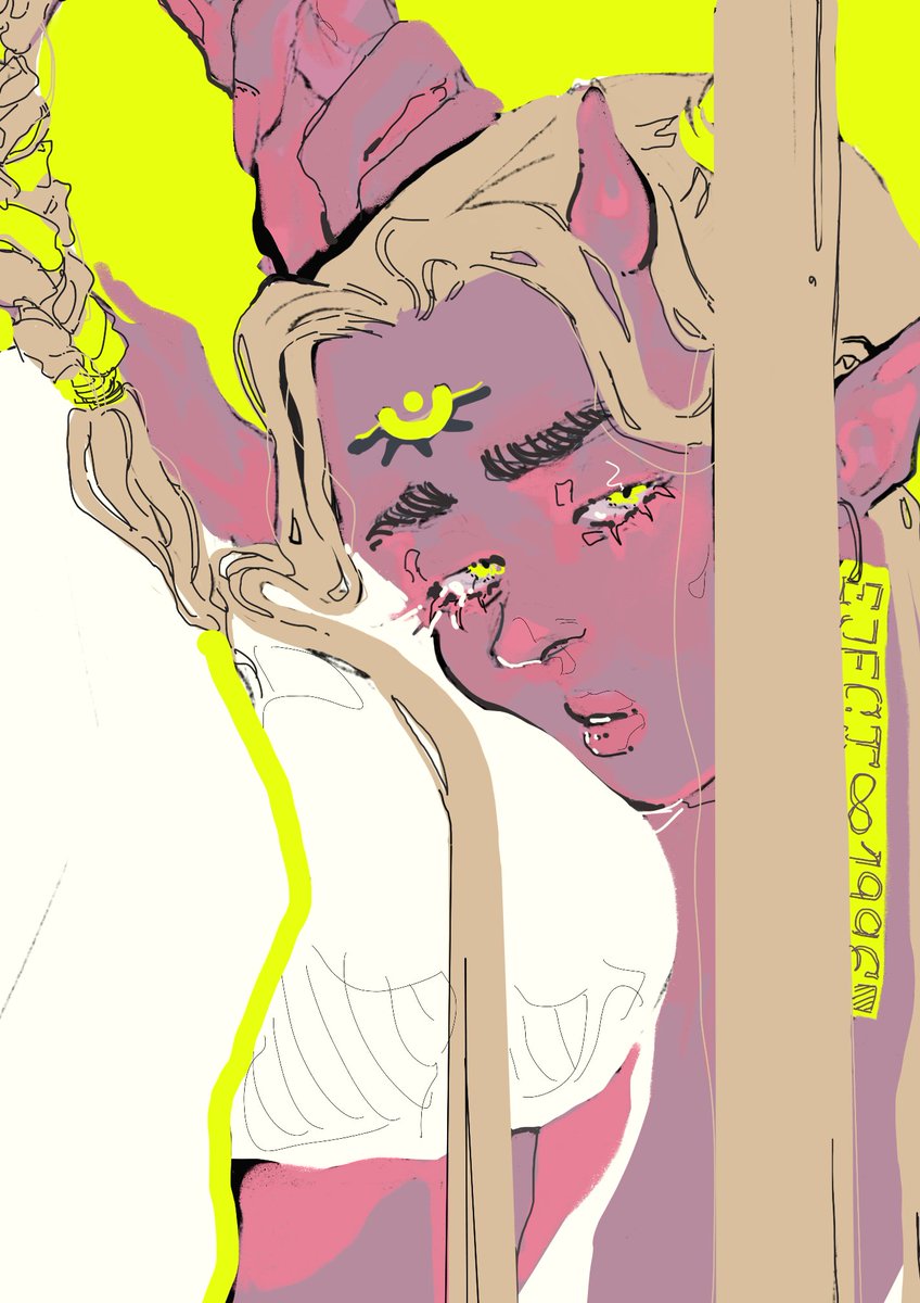 jan0h_'s tweet image. 👺🛸 #janosLimegirls💚

finished postcard illust