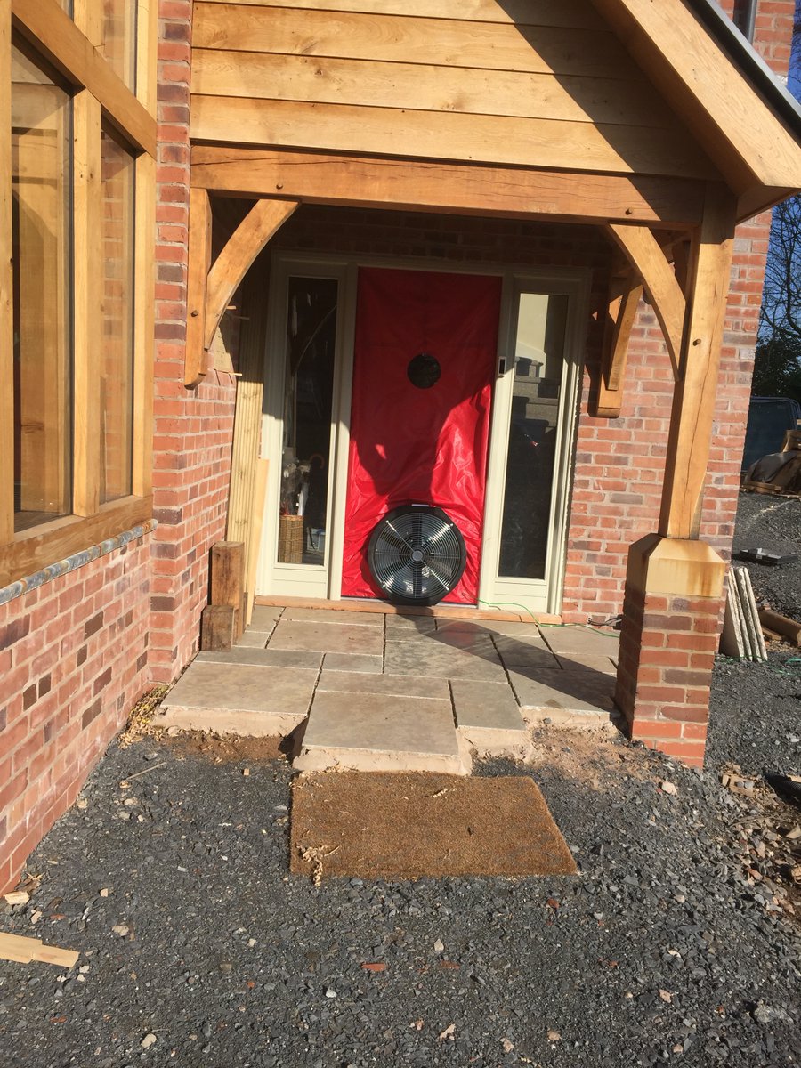 ZephyrTesting's tweet photo. Another test carried out at this beautifully designed detached home near Ellesmere, Shropshire. Get in touch for a very competitive quote with excellent customer service. #airleakage #airtightness #buildingregulations https://t.co/p6bpz8JFgC