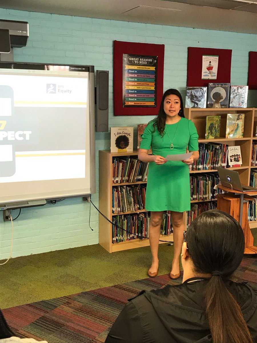 The BTU is proud to co-sponsor 24/7 Respect Week in the <a href="/BostonSchools/">BostonPublicSchools</a>. This week is all about respecting others and having respect for ourselves. BTU President <a href="/JessJTang/">Jessica Tang @jessjtang.bsky.social</a> stopped by the <a href="/trotterschool/">Trotter Elementary ParentCouncil</a> to launch this exciting initiative! <a href="/bostonartsacad/">Boston Arts Academy</a> <a href="/BpsEquity/">BPS Equity</a>