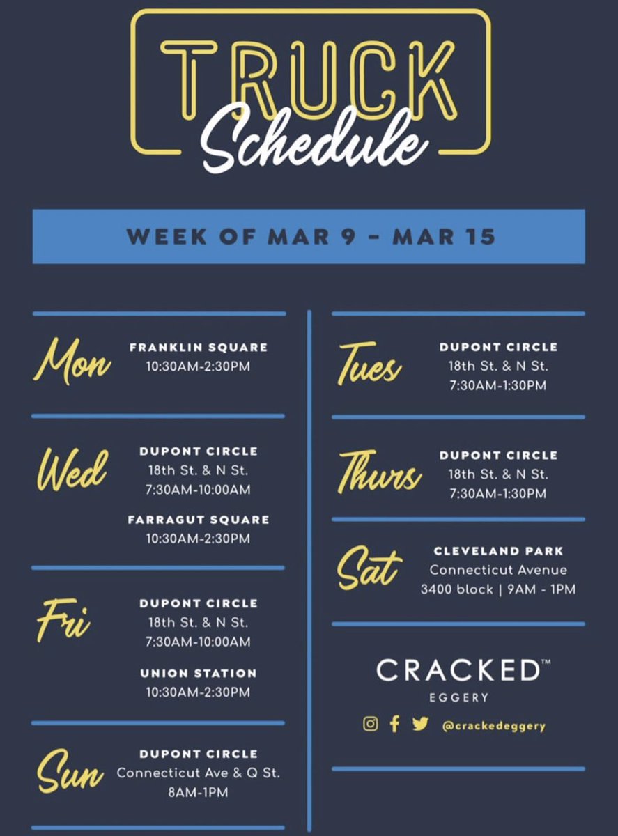 crackedeggery's tweet photo. Beautiful week of weather coming up! We’ll see you out and about!! https://t.co/lOOTWJr0ov