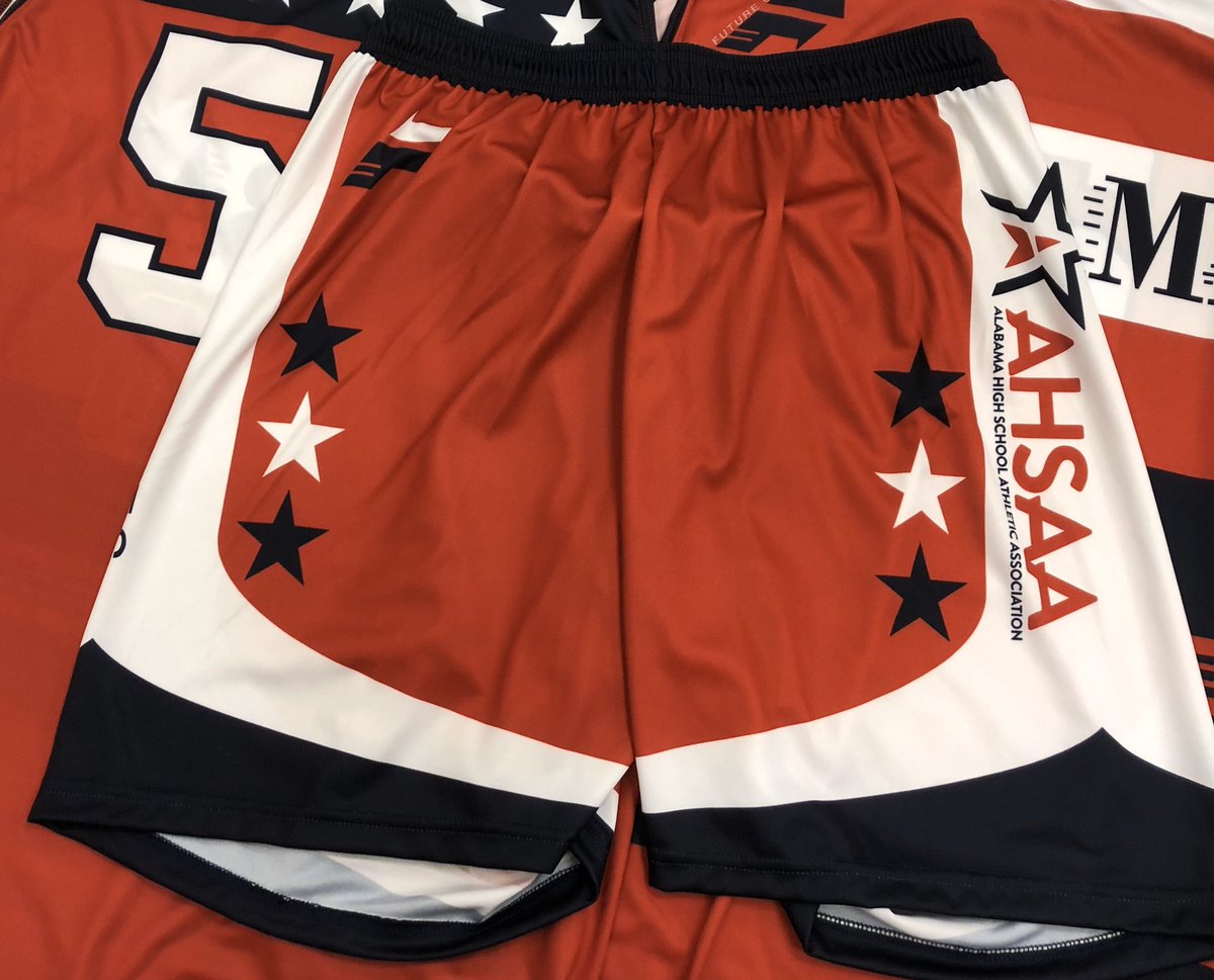 AHSAAnow's tweet photo. Uniforms have arrived from @future1sjerseys and we’re all set to head to Clinton, Mississippi on Wednesday for the Alabama-Mississippi All-Star Game! 

These uniforms look awesome! https://t.co/slkr4g66VS