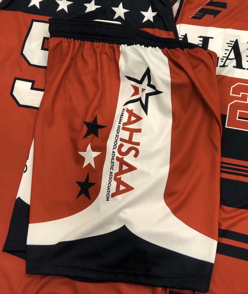 AHSAAnow's tweet photo. Uniforms have arrived from @future1sjerseys and we’re all set to head to Clinton, Mississippi on Wednesday for the Alabama-Mississippi All-Star Game! 

These uniforms look awesome! https://t.co/slkr4g66VS