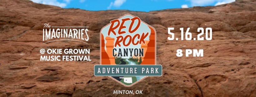 We’re excited to announce we will be headlining the Okie Grown Music Festival at #redrockcanyonadventurepark in Hinton, OK on Saturday, May 16, 2020! We hope to see you there! Tickets are now on sale at redrockcanyonadventurepark.com/okiegrownmusic… 🙌🎵 #okiegrown #musicfestival #hinton #oklahoma