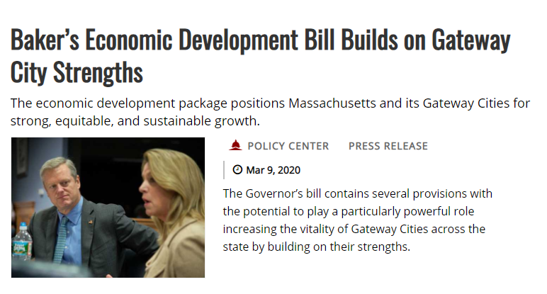 MassINC's tweet photo. ".@MassGovernor Baker’s economic development package will help us leverage Union Station and grow downtown Worcester, but it also recognizes that the city’s neighborhoods are critical to our long-term success." - Worcester @MayorPetty https://t.co/mhwrHemg1q https://t.co/AmXaeKB6fH
