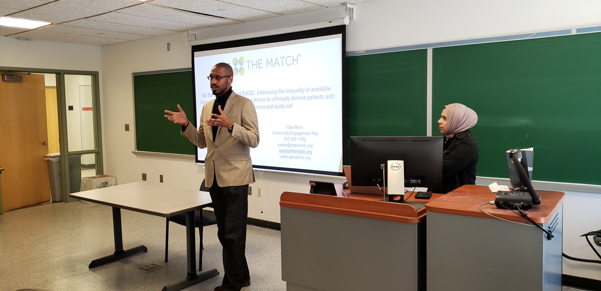 ProjectExCEL_QC's tweet image. Big thanks to our @CUNYBMI partner @BeTheMatch and @SAMAR_INFO for visiting our campus to spread the word on the need for bone marrow donors of Black, Latino, and Asian descent.
@nycmenteach
#CUNY #CUNYBMI #QueensCollege #ProjectExCEL #Mentoring