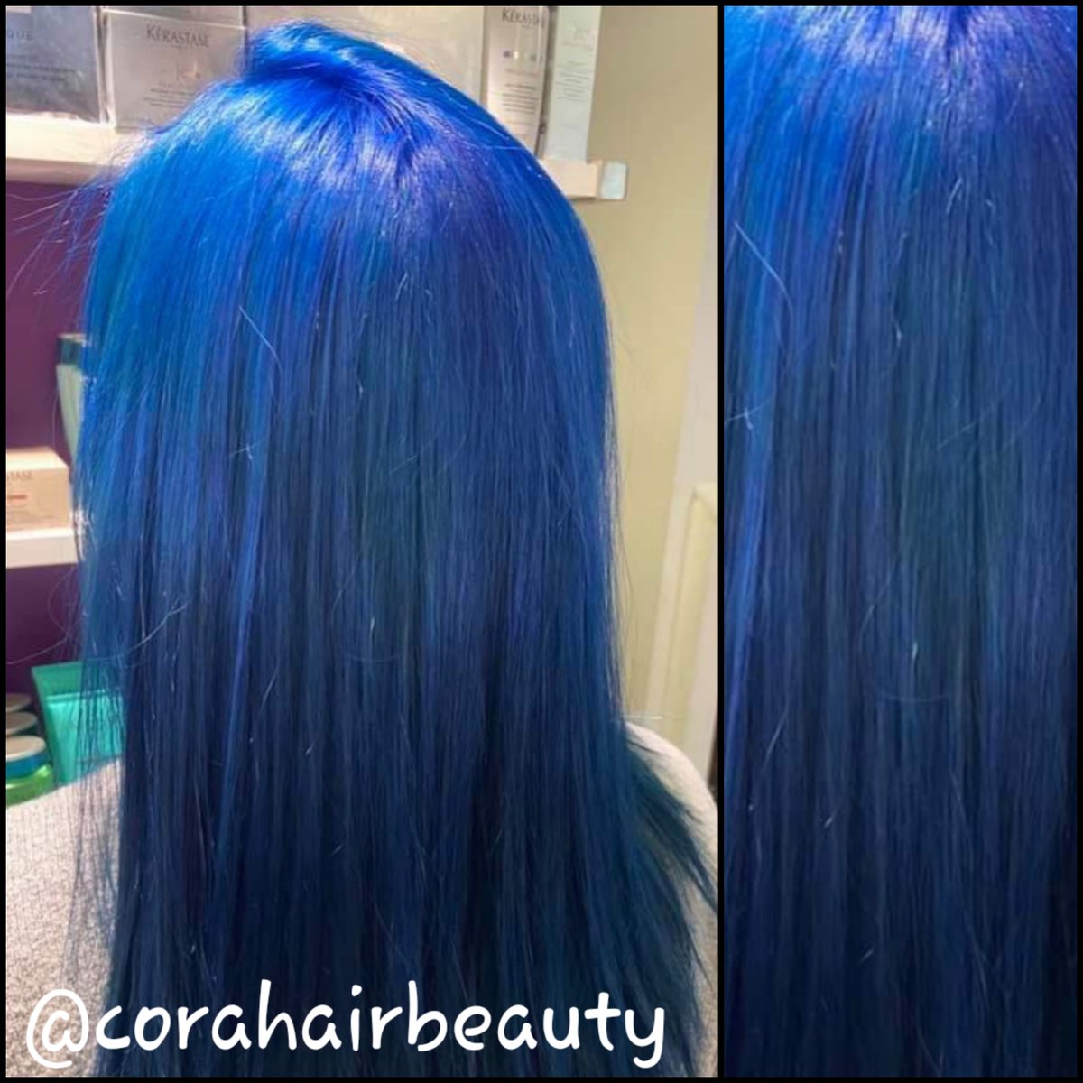 corahairbeauty's tweet photo. It's a #BlueMonday at @corahairbeauty 💙
Style Director, Aroug just made Monday brighter! #colorcreators #colourfresh #hairenvy #bluehair #wellalove #mondaymotivation #stylistsdoitbetter #wellahair #celebluxury #viralcolourwash https://t.co/Yqz7cQBNc7