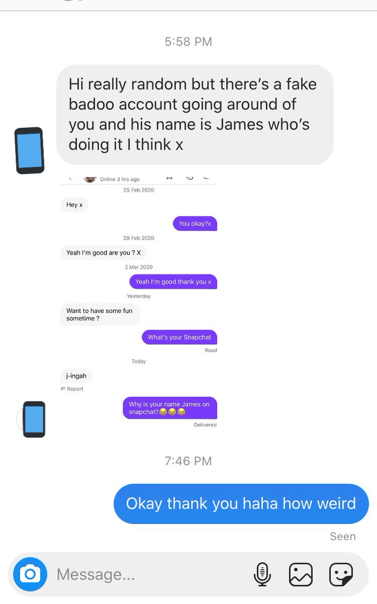 TomCockerill8's tweet photo. Just letting people know this account is not me. It’s James ingham posing as me. He’s had the account for months and messaged one of the girls for over 2 months. He’s tried to use my mums illness for sympathy on it and has messaged several girls for nudes. Very strange behaviour. https://t.co/DCQfWdVnCY