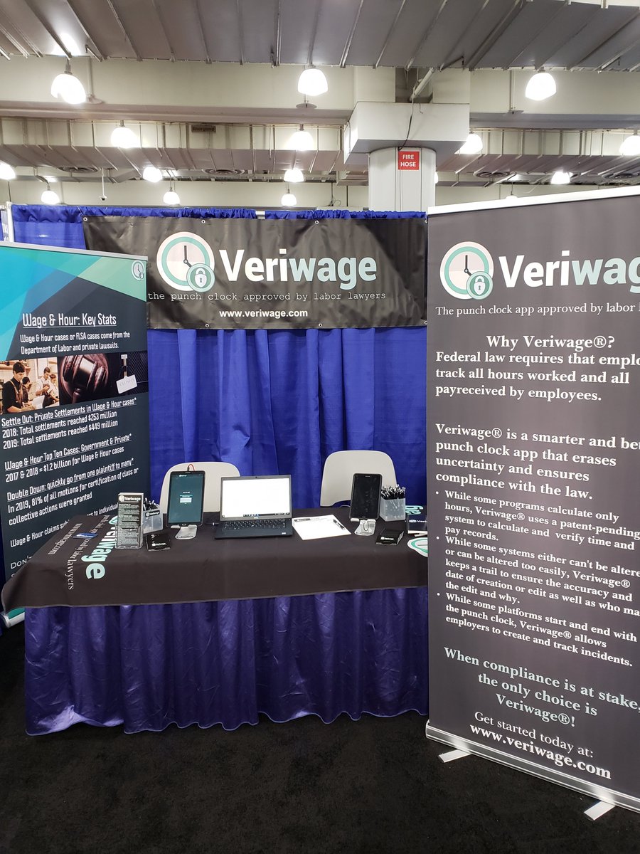 veriwage's tweet image. Come visit us @javitscenter @TheFoodShows booth 1073 for #flsa #punchclock #compliance #wageandhour information about our #app #veriwage #nyintlrestaurant #show