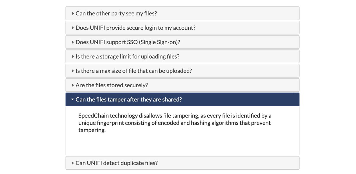 _SpeedChain's tweet image. .@_Unifi's @_SpeedChain-enabled technology is built with security for all uploaded files, including Military-grade encryption, Azure Key Vault for Key storage and Smart contracts for access control. #UnifiFAQ's 

mox.exchange/unifi/