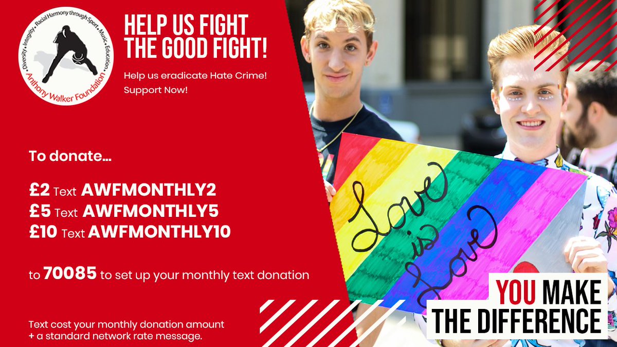 Wow! Thank you to all those who have donated. Donations mean a lot to small charities like ours. Even the smallest amounts can have a big impact. We will continue to tackle hate crime, support the most vulnerable &amp; create safer communities