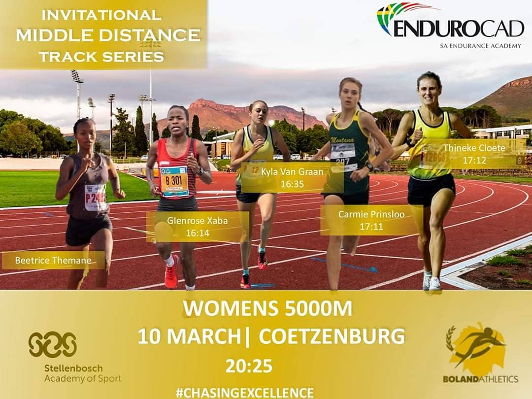Endurocad's tweet photo. Quality field assembled for men's and women's 5000m races at the first Invitational Track Meet tommorow evening.

The men's 5000m is packed with national and local stars. Check out our Facebook page for the line up. 

#chasingexcellence #trackseason #sacanrun https://t.co/izD2bwbtJy