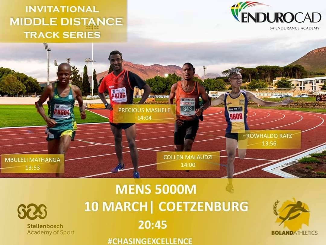 Endurocad's tweet photo. Quality field assembled for men's and women's 5000m races at the first Invitational Track Meet tommorow evening.

The men's 5000m is packed with national and local stars. Check out our Facebook page for the line up. 

#chasingexcellence #trackseason #sacanrun https://t.co/izD2bwbtJy