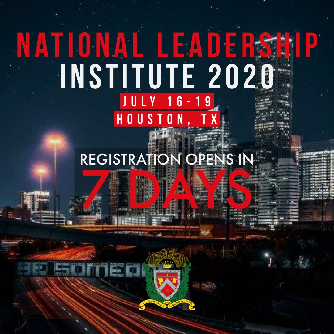 ODPhi's tweet photo. We are 7 days away from open registration for #NLI2020 I hope y’all are ready! #ODPhi #WhyODPhi https://t.co/7rSAGaxLL2