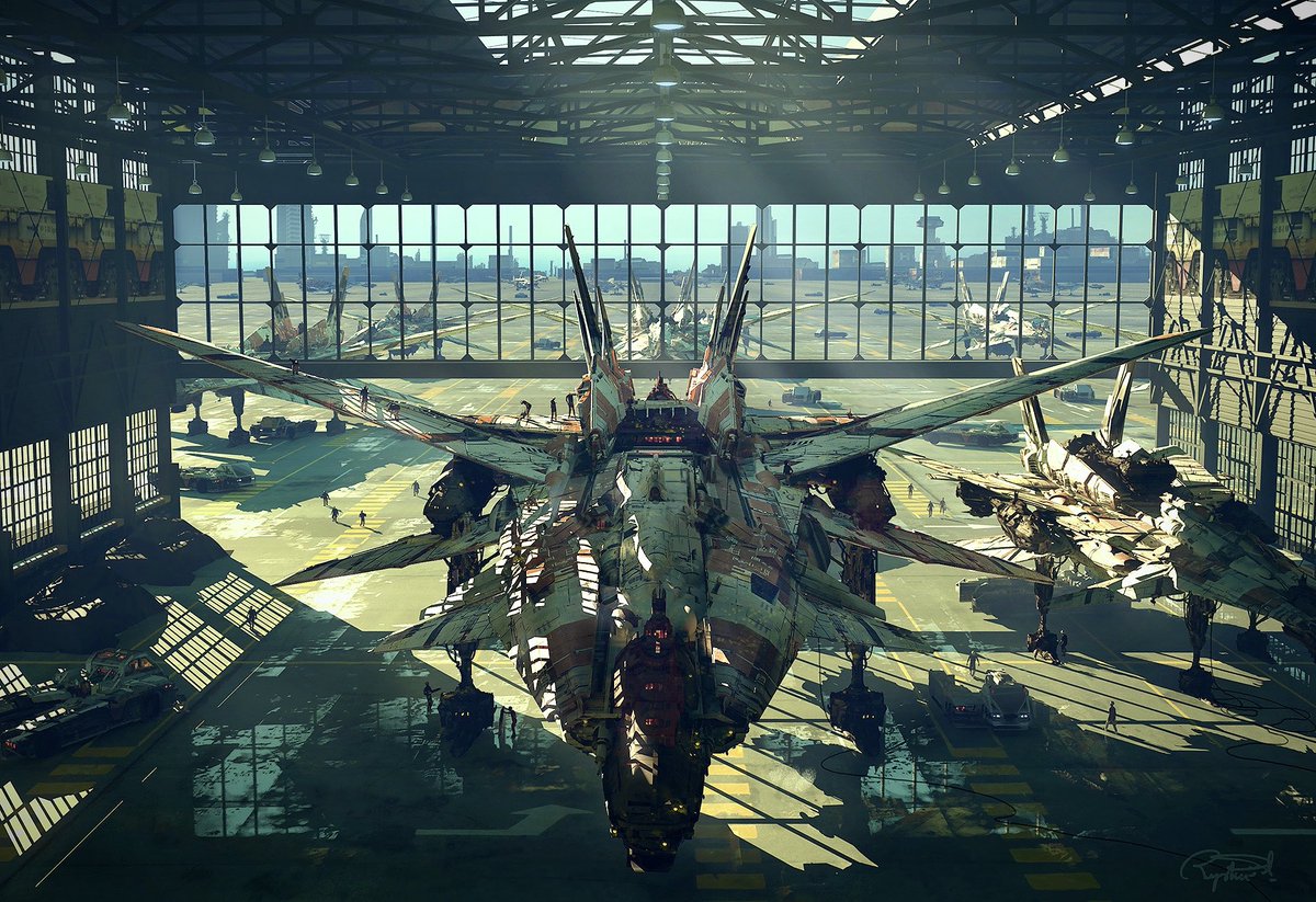 raphaellacoste's tweet photo. ´B-19 Fleet’ looks like I am back in 3D rendering... I guess I still enjoy it 😁 cheers and Happy Monday.
#3dsMax #photoshop #spaceship #aircraft #conceptart #mattepainting https://t.co/mavES60HP7