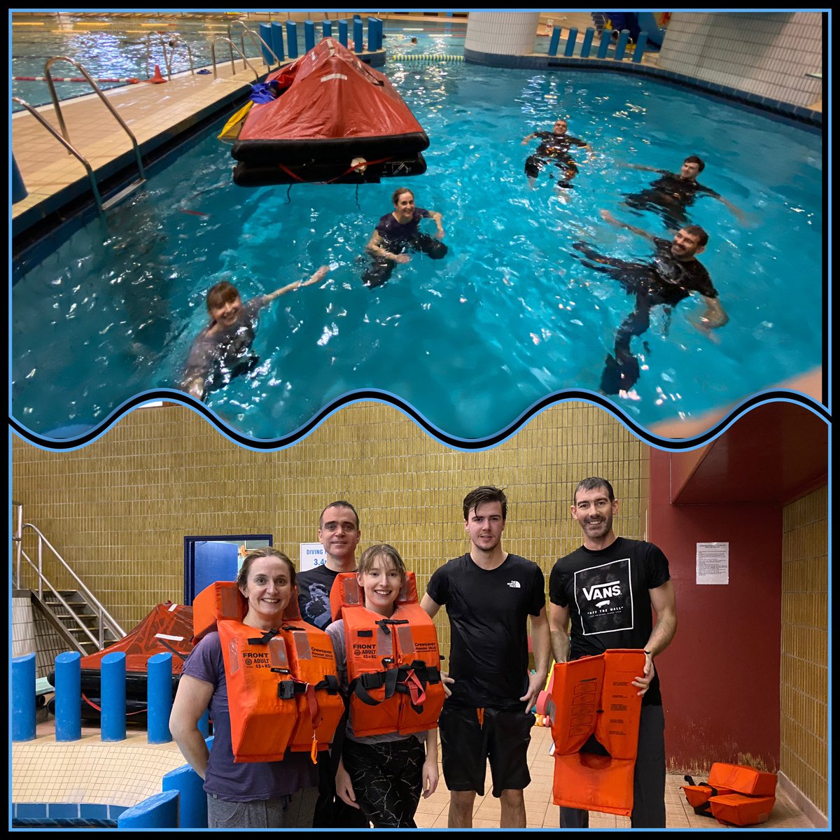 STCWuk's tweet image. Well done guys, great work in the classroom and in the pool today. Congratulations again for a job well done.