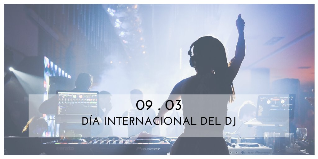 eventosbsas's tweet photo. Qué sería de nuestros eventos sin ellos? 💃🏻🕺🏻Feliz día del DJ!
Especialmente a los nuestros @sarapuradjs🎶🎶
.
.
#eventosbuenosayres #eventos #diadeldj https://t.co/06538IrJJp