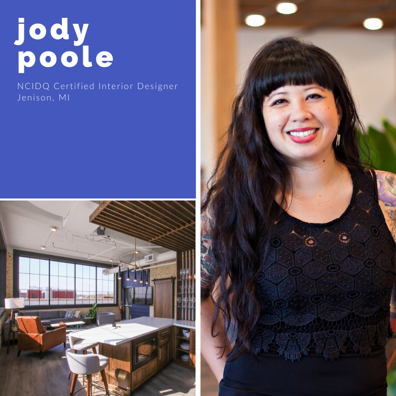 MichiganIIDA's tweet photo. This week's featured Michigan NCIDQ certified interior designer is Jody Poole! Read about her experience, and how passing has given her firm company additional street cred. 
.
.
.
#iida #iidami #careergoals #ncidq #interiordesign CIDQ   Renegade https://t.co/LjLjD33M54