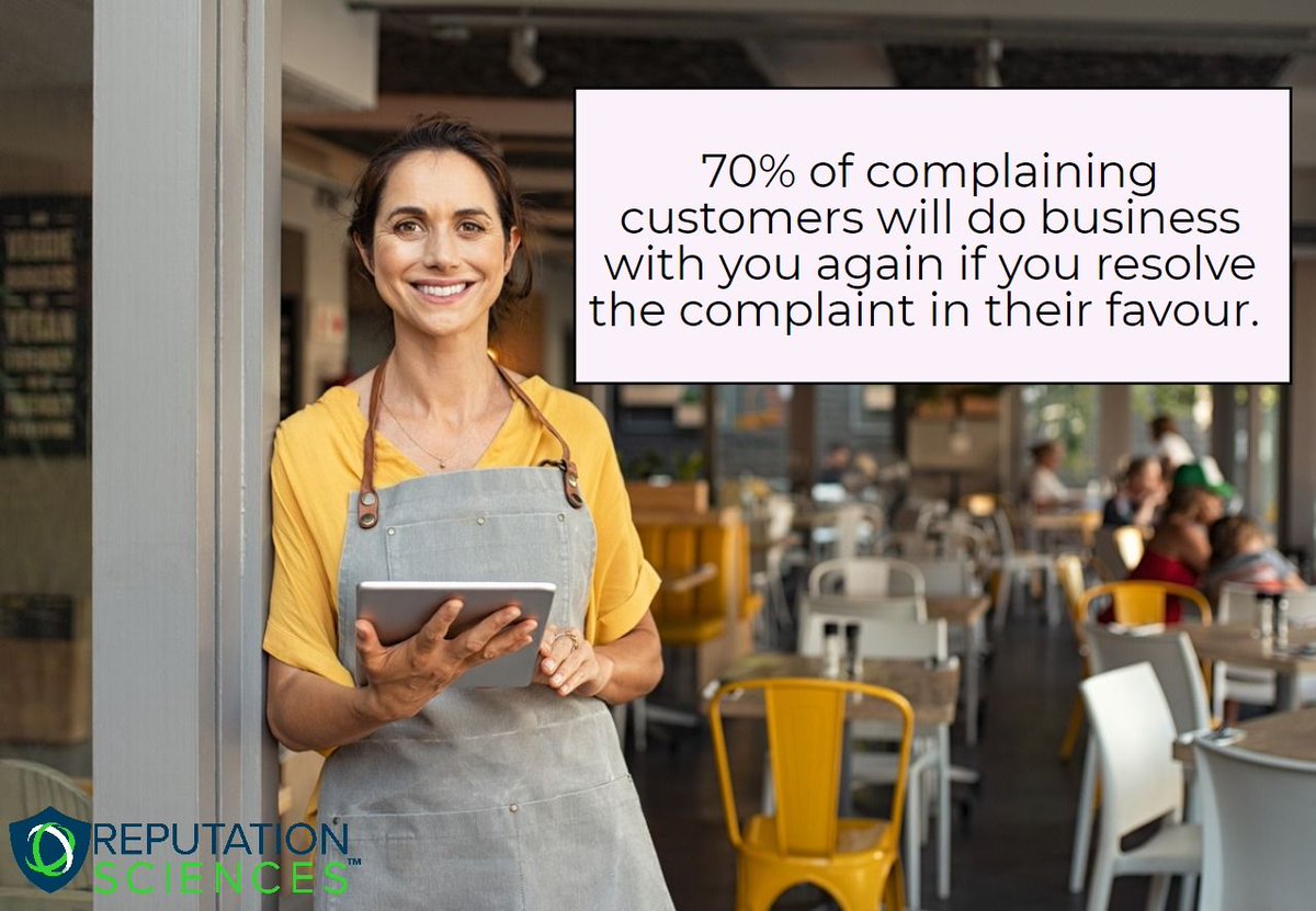 RepSci1's tweet image. Taking the time to acknowledge complaints could be the difference between a 1 star review and a 5 star. #onlinereputationmanagement #reputationmanagement #reviewmanagement #negativereview