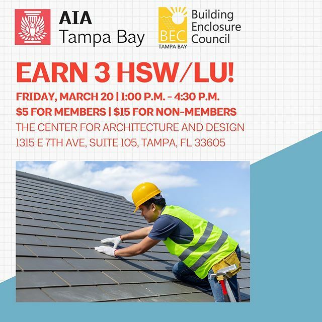 Mark your calendars and join the Building Enclosure Council on Friday, March 20th from 1:00 to 4:30 at The Center for Architecture and Design! Courses including Fluid Applied Roofing Systems, Shingle Roofing Rejuvenation, and Traffic-Bearing Coatings. 3 … ift.tt/3cLI1YT