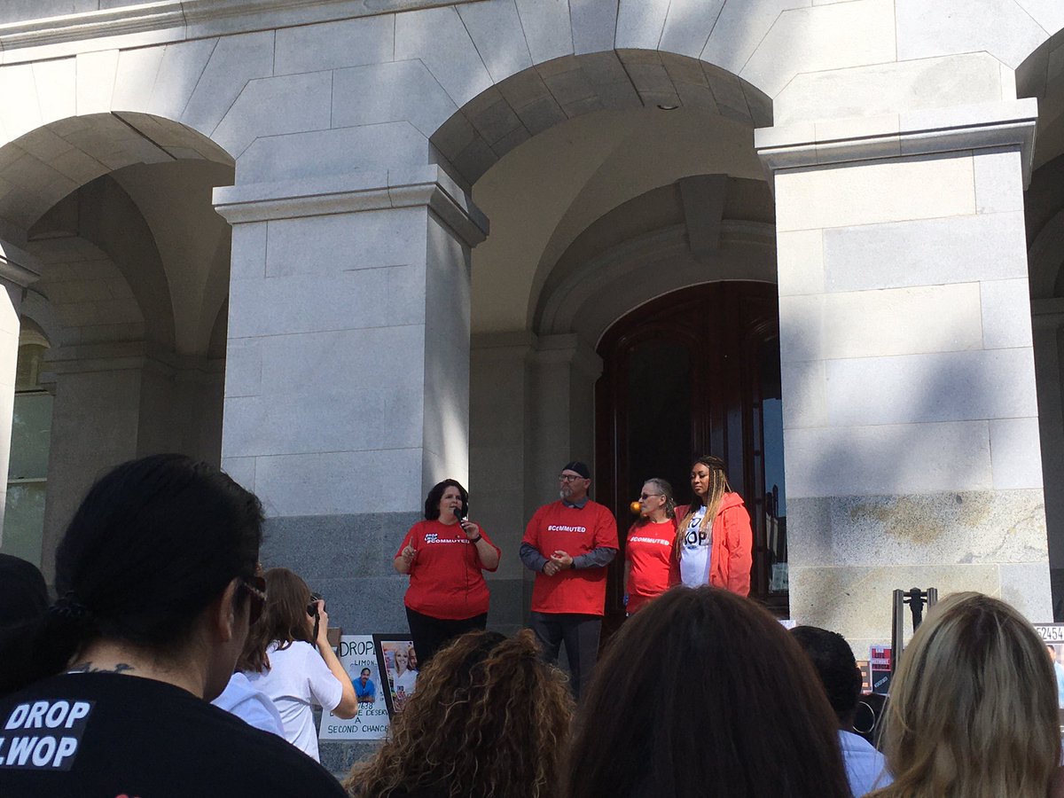 Kelly Savage, community leader and recently commuted, challenges us to write to folks inside regularly. Inspired by the inside and outside solidarity with loved ones, formerly incarcerated ppl, and allies here to #DropLWOP. #EndDeathbyIncarceration