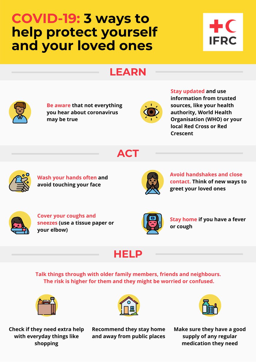 ifrc's tweet photo. Learn.
Act.
Help.
#COVIDー19 #coronavirus https://t.co/epFCbUNjU9