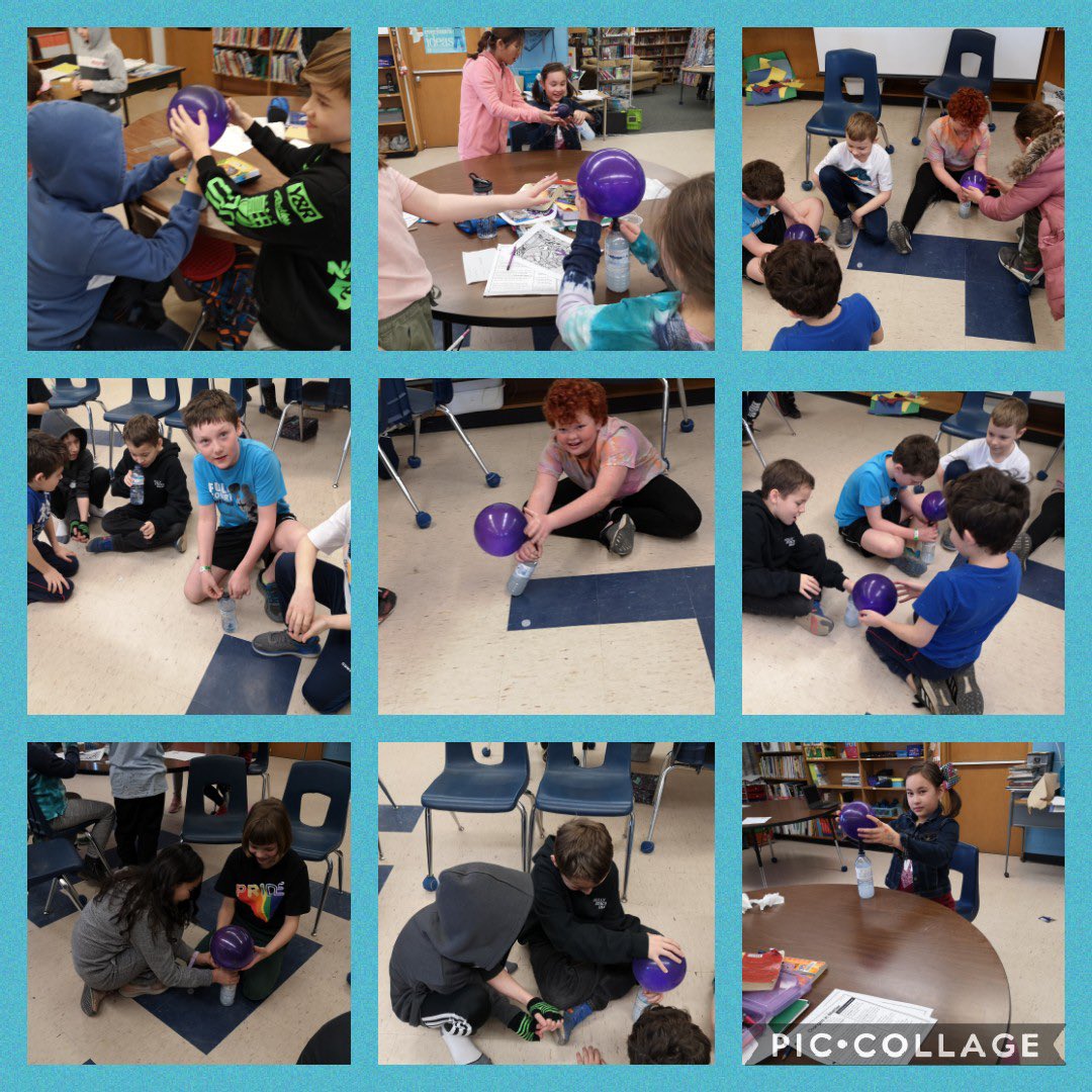 FitchSchool's tweet image. When you mix a solid with a liquid, can it make a gas? Grade 5’s learning and having fun in science class. 
#statesofmatter #physicalchange