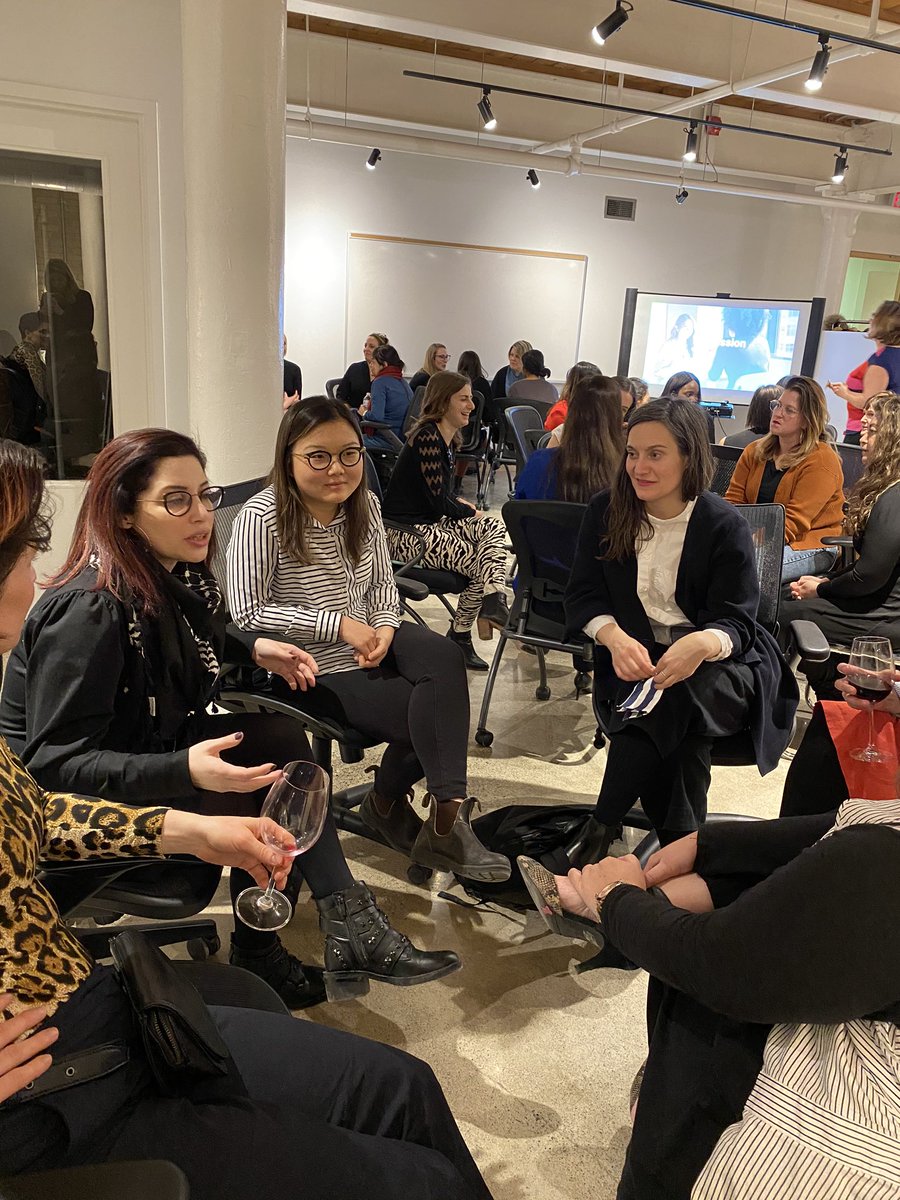itsfarwa's tweet image. Celebrated #IWD2020 by speaking at the Women in Innovation event with @amandabella &amp;amp; @kaydysontam! There was a common theme of resilience &amp;amp; positively  impacting others amongst our talks. Thanks to @TheMomentIsHere for giving us the space to share. #EachforEqual