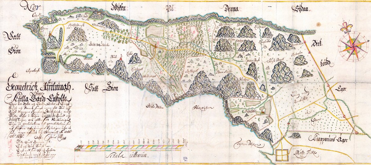 Par Connelid Ø¹ÙÙ ØªÙÙØªØ± 1685 Kampade Lantmataren Jons Collen Med Att Kartera Kullaberg I Nv Skane Allt Blev Inte Helt Korrekt I Den Besvarliga Terrangen Men En Vacker Karta Blev Det Langst